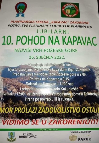 Pročitajte više o članku 10. Pohod na Kapavac