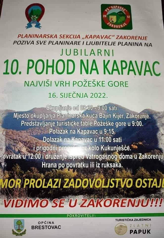Pročitajte više o članku 10. Pohod na Kapavac